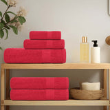 Vidaxl gæst aftørrer 4 stk. 30x50 cm 360 g m² 100% bomuldsrød