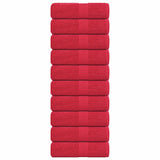 Vidaxl gæst aftørrer 10 stk. 30x50 cm 360 g m² 100% bomuldsrød