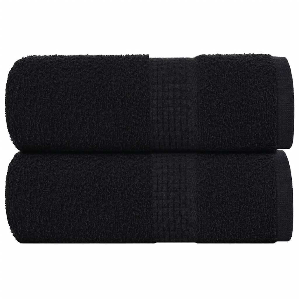 Vidaxl Guest Wipes 2 St 30x50 cm 360 g m² 100% bomullssvart