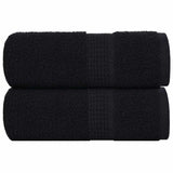 Vidaxl Guest Wipes 2 St 30x50 cm 360 g m² 100% bomullssvart