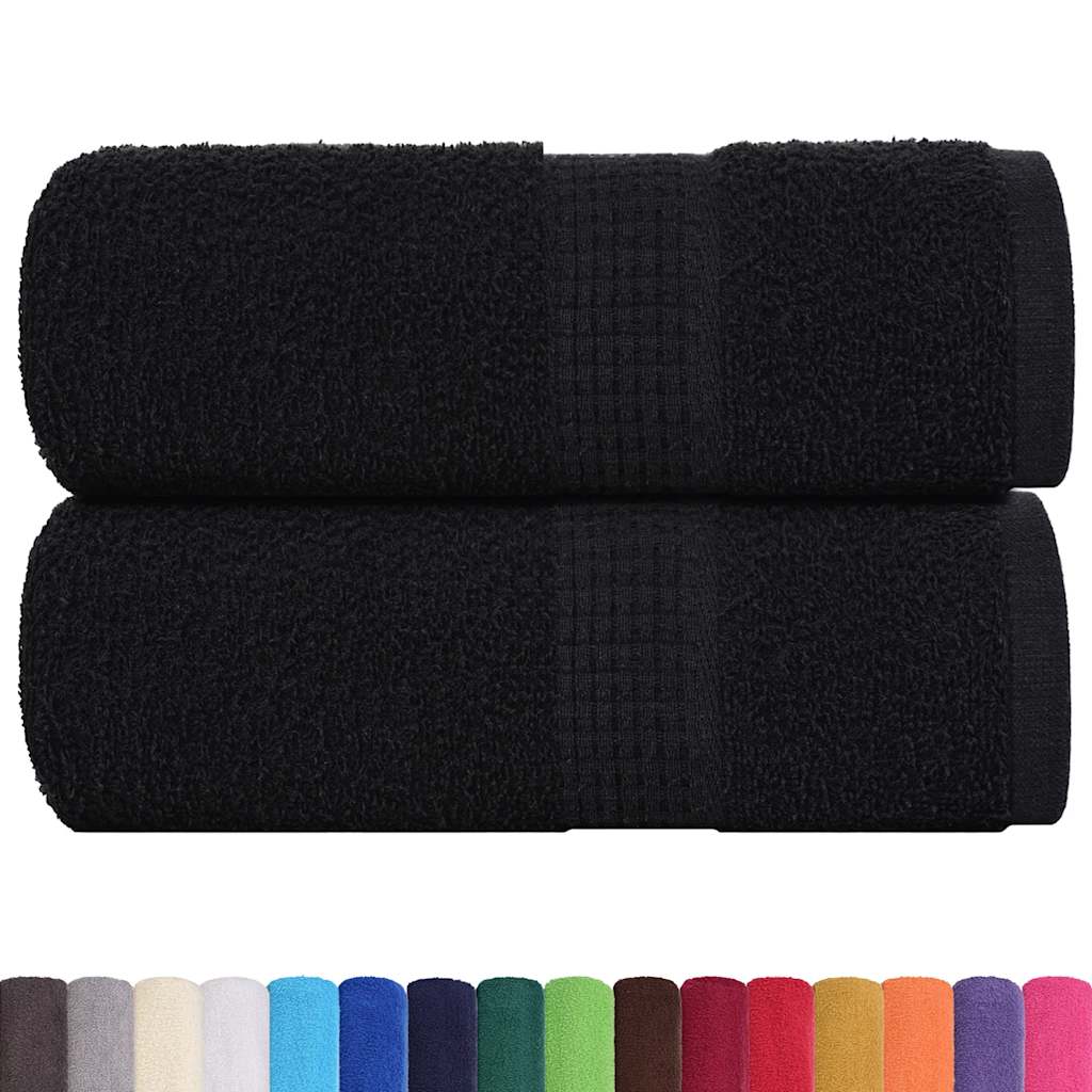 Vidaxl Guest Wipes 2 St 30x50 cm 360 g m² 100% bomullssvart