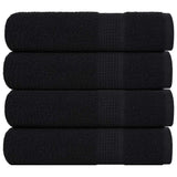 Vidaxl Bath towels 4 ST 100x150 cm 360 g m² 100% cotton black