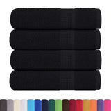 Vidaxl Bath towels 4 ST 100x150 cm 360 g m² 100% cotton black