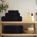 Vidaxl Bath towels 4 ST 100x150 cm 360 g m² 100% cotton black
