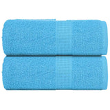 VidaXL soap wipes 2 st 30x30 cm 360 g m² 100% cotton turquoise