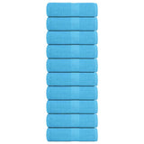 VidaXL soap wipes 10 st 30x30 cm 360 g m² 100% cotton turquoise