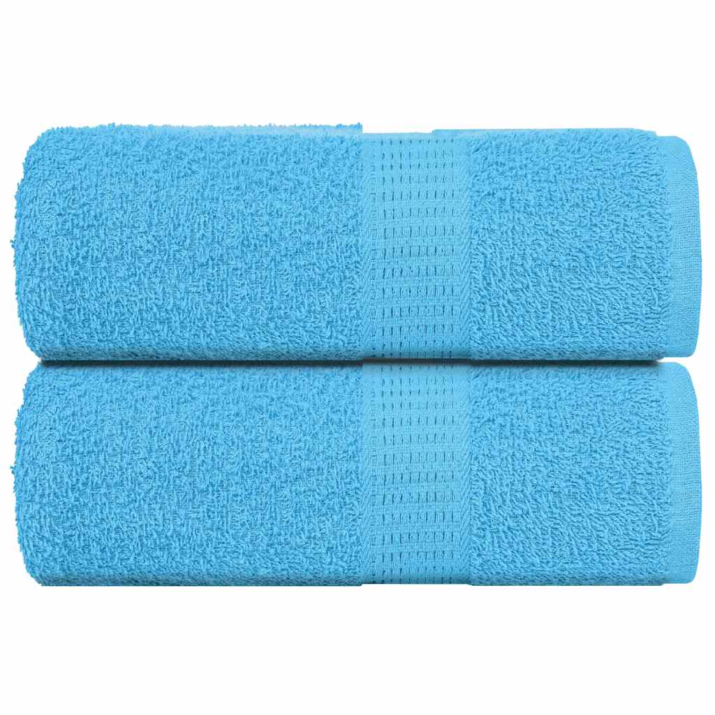 Vidaxl Guest wipes 2 pcs 30x50 cm 360 g m² 100% cotton turquoise