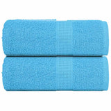 Vidaxl Guest wipes 2 pcs 30x50 cm 360 g m² 100% cotton turquoise