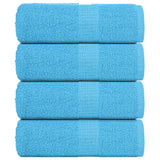 Vidaxl Guest wipes 4 pcs 30x50 cm 360 g m² 100% cotton turquoise