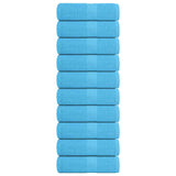 Vidaxl Guest Wipes 10 PCS 30x50 cm 360 g m² 100% di cotone turchese
