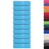 Vidaxl Guest Wipes 10 PCS 30x50 cm 360 g m² 100% di cotone turchese