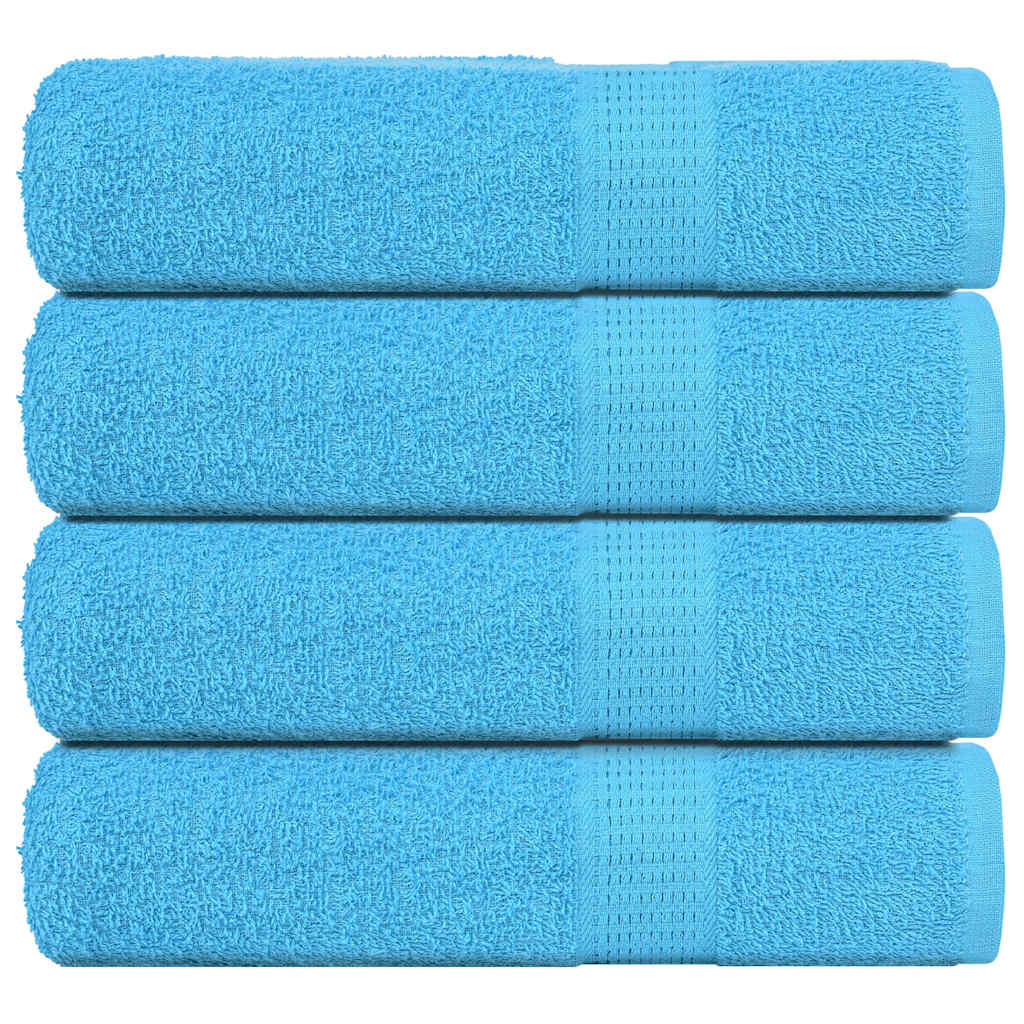Vidaxl ručníky 4 st 50x100 cm 360 g m² 100% bavlněné tyrkysové