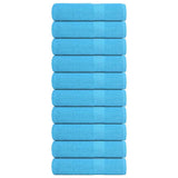 Vidaxl Towels 10 st 50x100 cm 360 g m²poséiert 100% Kotteng Turquoise