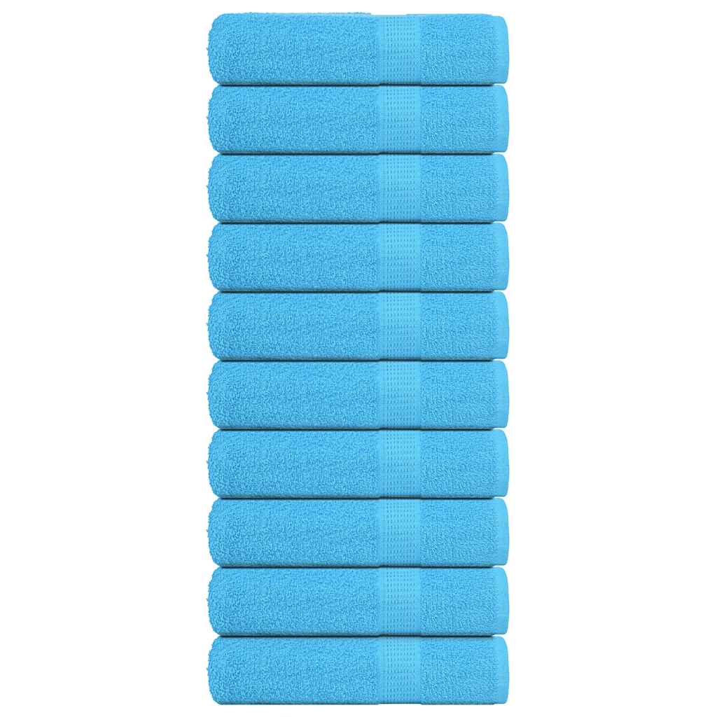 Vidaxl Dusch Towels 10 St 70x140 cm 360 g m²poséiert 100% Kotteng Turquoise