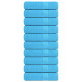 Vidaxl Dusch Towels 10 St 70x140 cm 360 g m²poséiert 100% Kotteng Turquoise