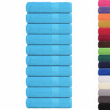 Vidaxl Dusch Towels 10 St 70x140 cm 360 g m²poséiert 100% Kotteng Turquoise