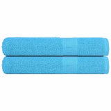 Vidaxl Towels 2 pcs 360 g m² 100x200 cm 100% cotton turquoise