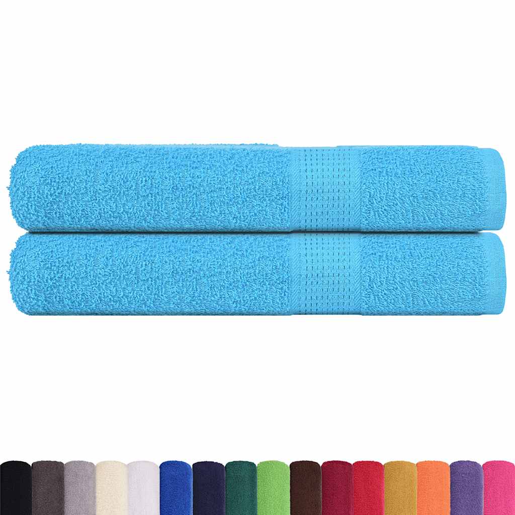 Vidaxl Towels 2 pcs 360 g m² 100x200 cm 100% cotton turquoise