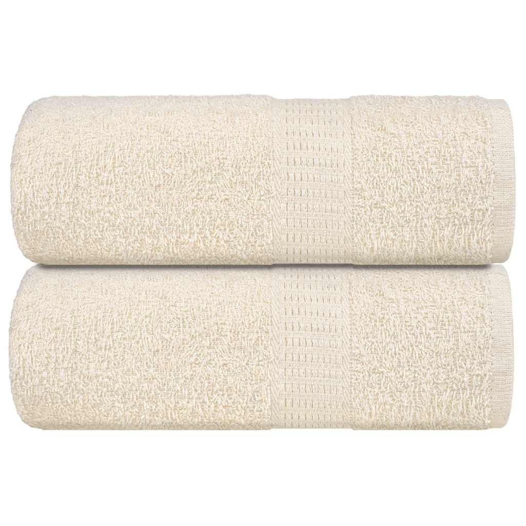 VidaXL soap wipes 2 st 30x30 cm 360 g m² 100% cotton cream -colored