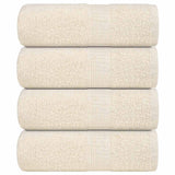 VidaXL soap wipes 4 st 30x30 cm 360 g m² 100% cotton cream -colored
