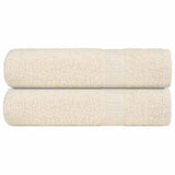 Vidaxl Towels 2 st 50x100 cm 360 g m²poséiert 100% Kotteng-Capolored
