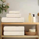 Asciugamani Vidaxl 4 ST 50x100 cm 360 g m² 100% Crema di cotone -Collorato