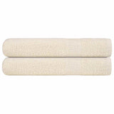 Vidaxl towels 2 pcs 100x200 cm 360 g m² 100% cotton cream -colored