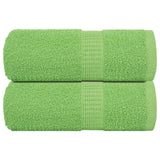 VidaXL soap wipes 2 st 30x30 cm 360 g m² 100% cotton apple green