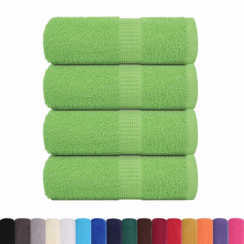 VIDAXL SALPES SAPAGGIO 4 ST 30x30 cm 360 g m² 100% Greenla di mela in cotone