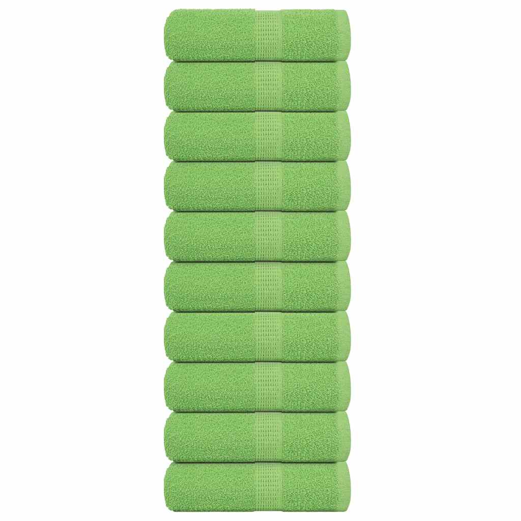 Vidaxl SOAP WIRES 10 ST 30X30 cm 360 g m² 100% bavlněná jablko zelená