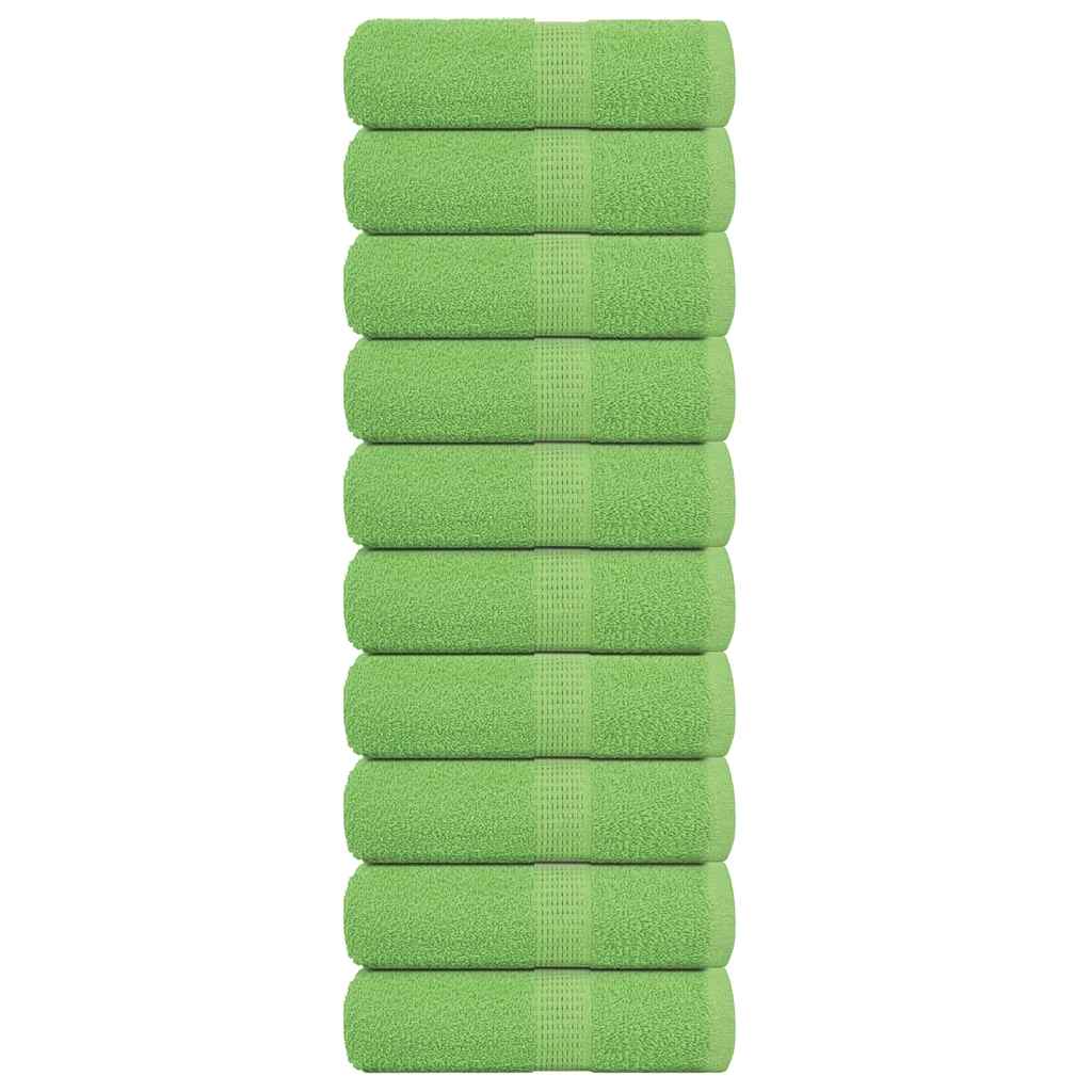 VIDAXL GUST WIPE 10 szt. 360 g m² 360 g m² 100% bawełniany jabłkowy zielony