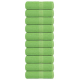VIDAXL GUST WIPE 10 szt. 360 g m² 360 g m² 100% bawełniany jabłkowy zielony