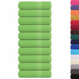 Vidaxl towels 10 st 50x100 cm 360 g m² 100% cotton apple green