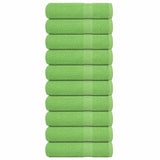 Vidaxl sprchové ručníky 10 st 70x140 cm 360 g m² 100% bavlněné jablko zeleně
