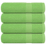 Vidaxl Bath Handels 4 PC 100x150 cm 360 g m² 100% bomulls eple grønn