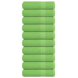 Vidaxl Badhanddukar 10 st 100x150 cm 360 g m² 100% bomullsgrönt