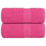 VidaXL soap wipes 2 st 30x30 cm 360 g m² 100% cotton pink