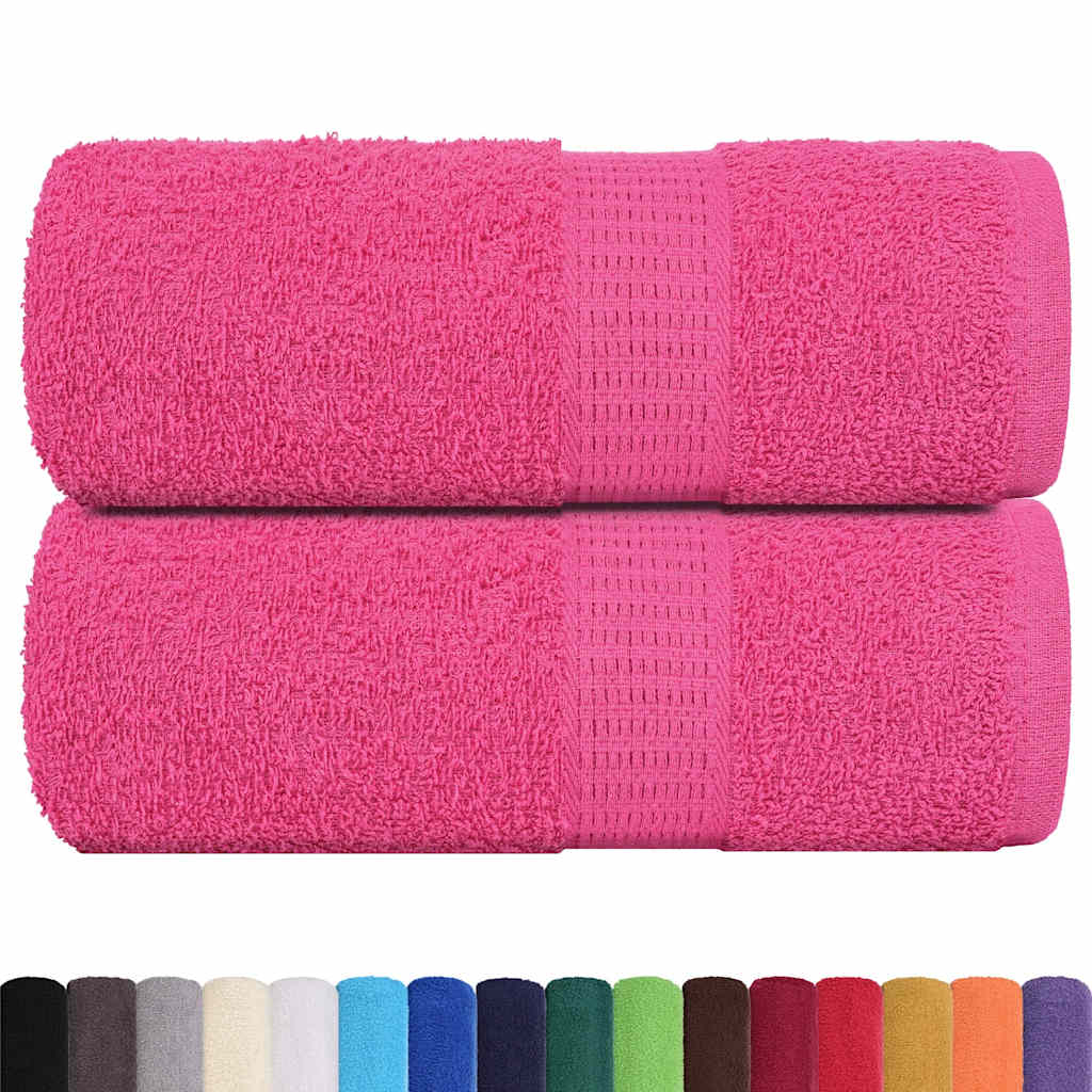 VidaXL soap wipes 2 st 30x30 cm 360 g m² 100% cotton pink