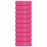 Vidaxl milnice 10 St 30x30 cm 360 g m² 100% bombažne roza