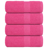 Vidaxl gostujoči brisanje 4 pcs 30x50 cm 360 g m² 100% bombažne roza