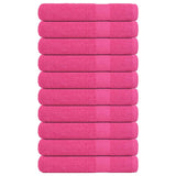 Vidaxl towels 10 pcs 100x200 cm 360 g m² 100% cotton pink