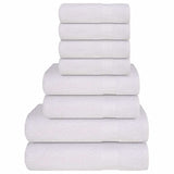 Vidaxl 8-piece towel set 360 g m² 100% cotton white