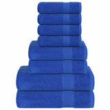 Vidaxl 8-piece towel set 360 g m² 100% cotton blue