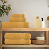Vidaxl 8-piece towel set 360 g m² 100% cotton gold colored