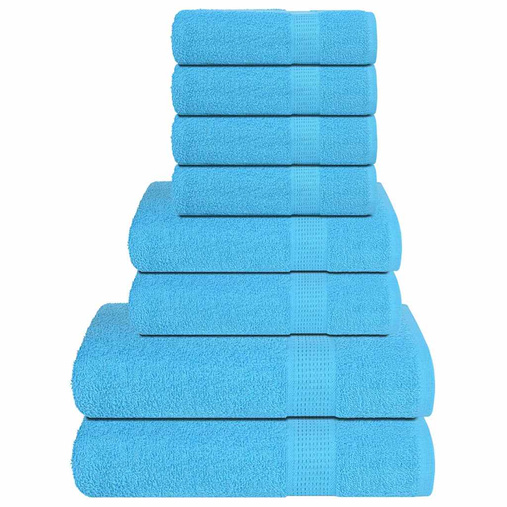 Vidaxl 8-piece towel set 360 g m² 100% cotton turquoise