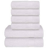 Vidaxl 6-piece towel set 360 g m² 100% cotton white