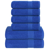 Vidaxl 6-piece towel set 360 g m² 100% cotton blue