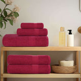 Vidaxl 6-piece towel set 360 g m² 100% cotton burgundy red