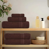 Vidaxl 6-piece towel set 360 g m² 100% cotton brown