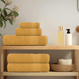 Vidaxl 6-piece towel set 360 g m² 100% cotton gold colored